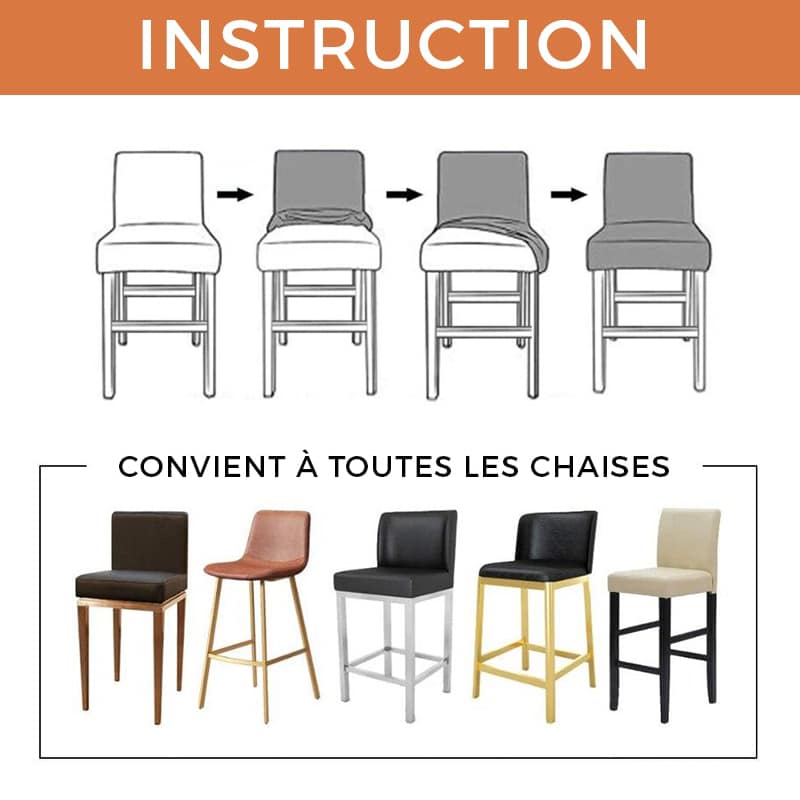 Instructions Housse de Chaise Bar