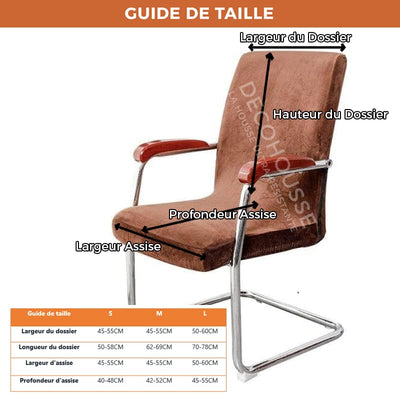 Housse De Chaise Bureau <br/> Nickel - Housse de Chaise de Bureau - DecoHousse